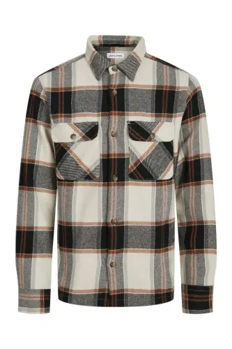 JJDAREN Flanel Ko'ylagi LS Oy nur 