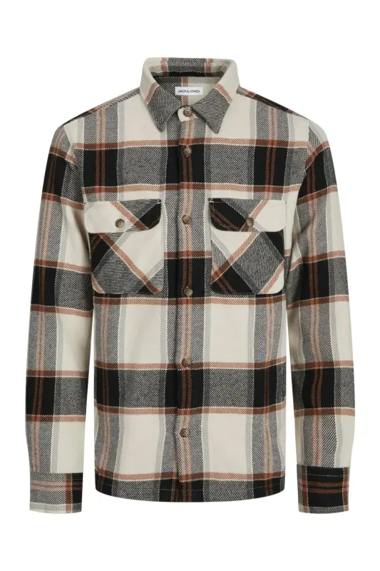 JJDAREN Flanel Ko'ylagi LS Oy nur - 1