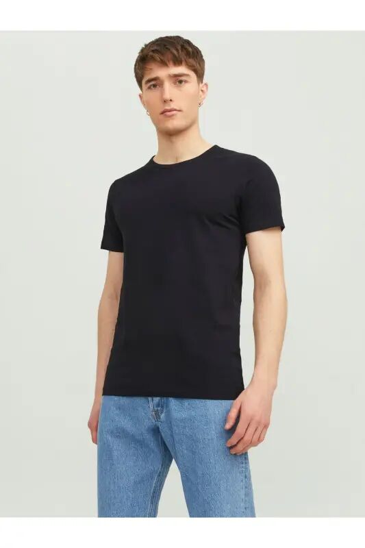 Jjebasıc O-neck Tee S/s Noos - BLACK - Jack & Jones