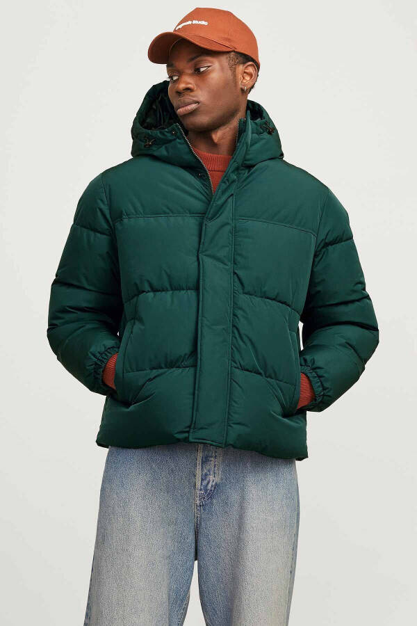 JJEBRADLEY PUFFER HOOD SN Mor Erkek Mont - 1