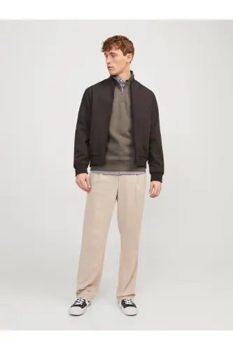 JJEBRADLEY SWEAT HALF ZIP-bungee cord - 3