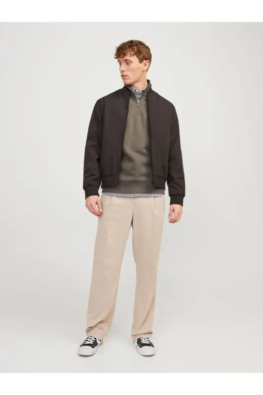 JJEBRADLEY SWEAT HALF ZIP-bungee cord - 3