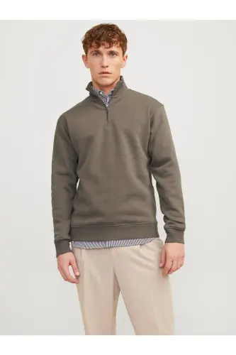 JJEBRADLEY SWEAT HALF ZIP-bungee kordoni - JACK & JONES (1)