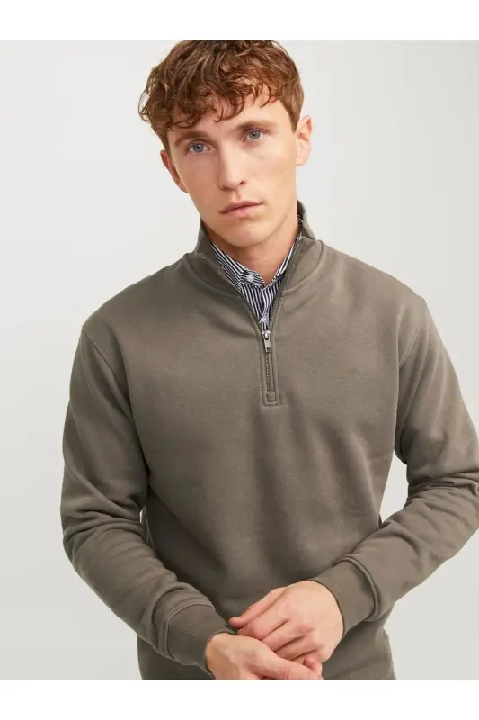 JJEBRADLEY SWEAT HALF ZIP-bungee kordoni - 6