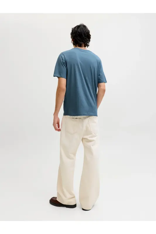 JJECORP Günlük Erkek T-Shirt-Blue Mirage - 3