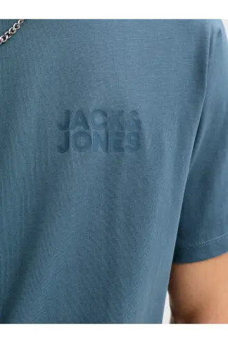 JJECORP Günlük Erkek T-Shirt-Blue Mirage - 6