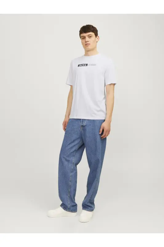 JJEcorp Logo T-Shirt 12233999-CREAM - 5