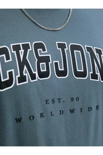 Jjecorp Logo Tee S Siyah Erkek Battal Kocaman Büyük Plus - Mavi33445 