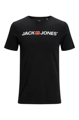 Jjecorp Logo Tee Ss Crew Neck Noos Erkak T-shirt 12137126 Black/slım Fıt-Black 