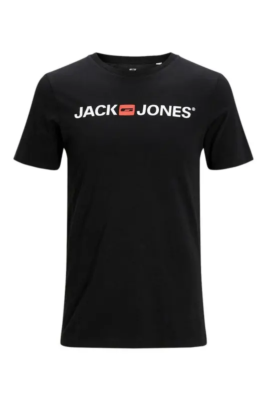 Jjecorp Logo Tee Ss Crew Neck Noos Erkak T-shirt 12137126 Black/slım Fıt-Black - 1