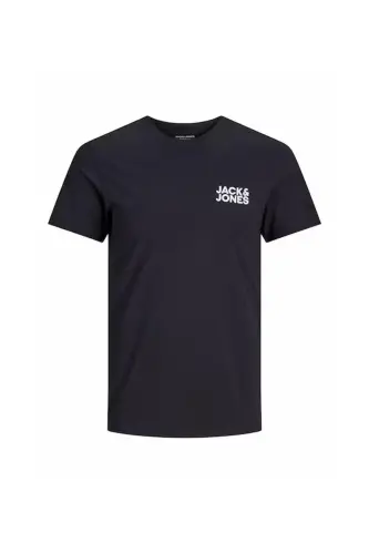JJECORP LOGO TEE SS O-NECK NOOS ERKEK T-SHIRT - BLACK SLIM SMALL - 2