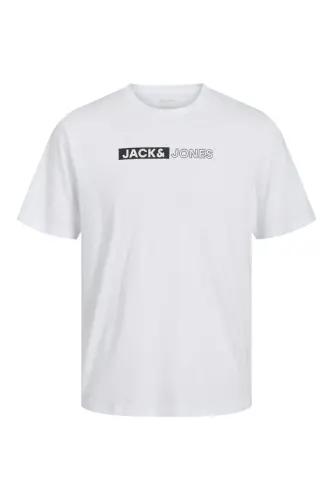 JJEcorp Logo Tişört 12233999-KREM - JACK & JONES (1)