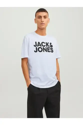 JJECORP LOGO TEE SS O-NECK NOOS White Büyük Logo - 1