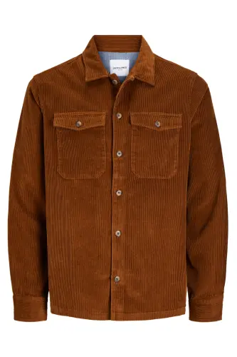 JJEEDDIE CORDUROY OVERSHIRT LS SN Monks Robe - Monks Robe 