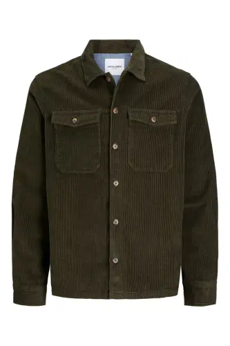 JJEEDDIE CORDUROY OVERSHIRT LS SN Rosin-Rosin - 1