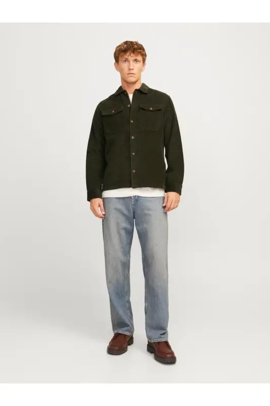 JJEEDDIE CORDUROY OVERSHIRT LS SN Rosin-Rosin - 4