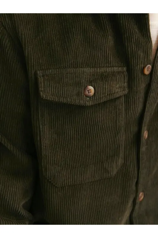 JJEEDDIE CORDUROY OVERSHIRT LS SN Rosin-Rosin - 6