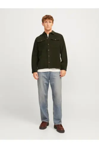 JJEEDDIE CORDUROY OVERSHIRT LS SN Rosin-Rosin - 4