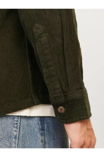 JJEEDDIE CORDUROY OVERSHIRT LS SN Rosin-Rosin - 5