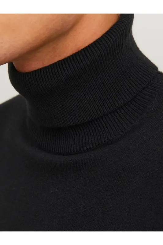 Jjeemıl Knıt Roll Neck Erkak Kazak-Black - 4