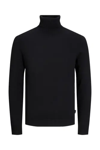 Jjeemıl Knıt Roll Neck Erkak Kazak-Black - 7