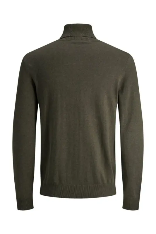 Jjeemil Knit Roll Neck Erkek Kazak 12157417 - Haki - 2