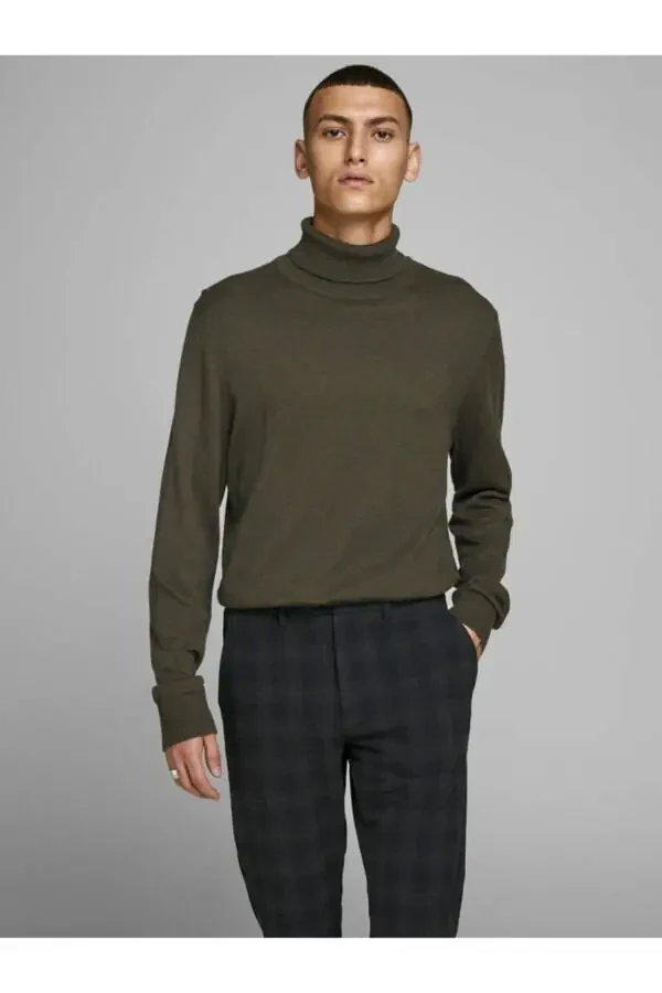Jjeemil Knit Roll Neck Men's Sweater - 3