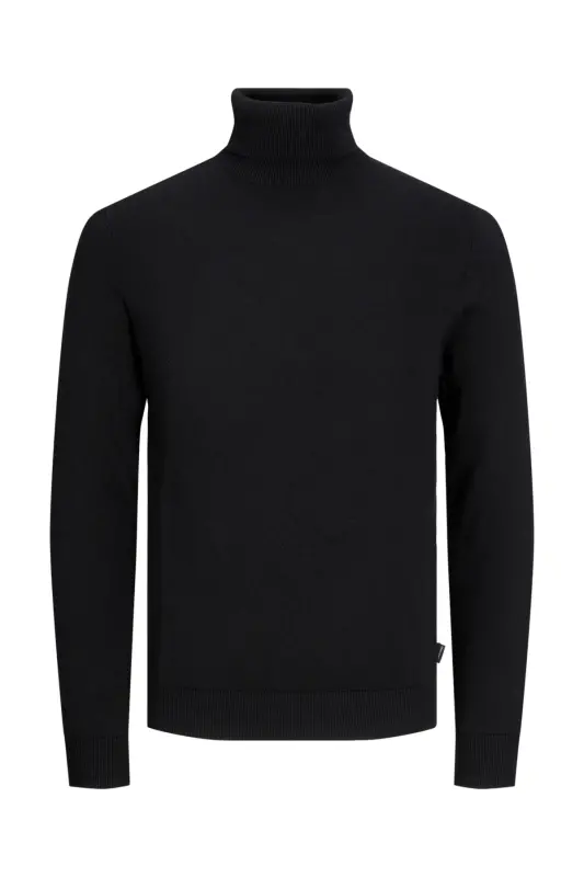 Jjeemıl Knit Roll Neck Men's Sweater - Black - 7