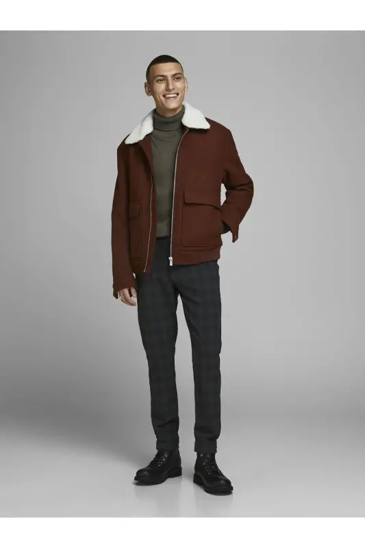 JJEEMIL KNIT ROLL NECK-Otter - 5