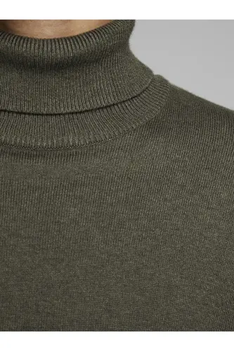 JJEEMIL KNIT ROLL NECK - Otter - 6