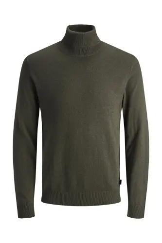 JJEEMIL KNIT ROLL NECK - Otter - JACK & JONES (1)