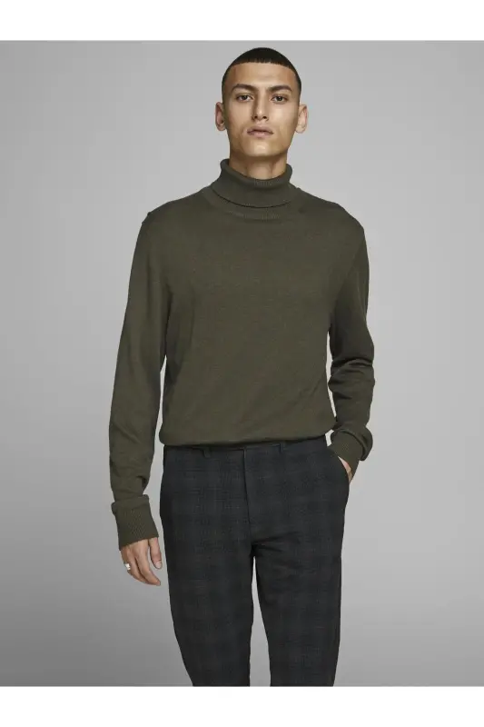 JJEEMIL KNIT ROLL NECK-Выдра - 1