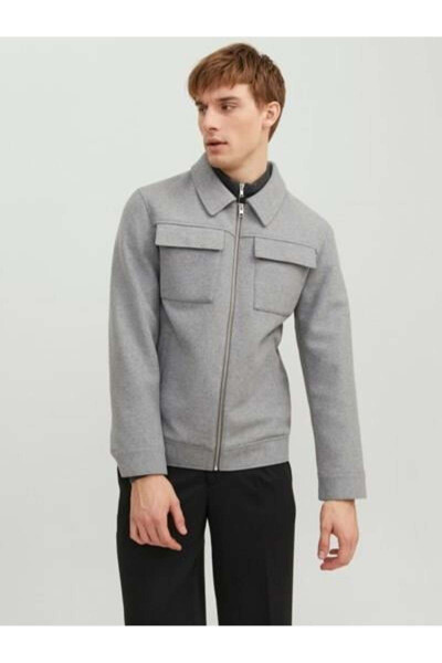 JJEMORRISON WOOL JACKET SN Dark Grey - 1