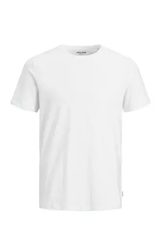 Jjeorganıc Basıc Bisiklet Yaka Erkak T-shırt 12156101-White - 3