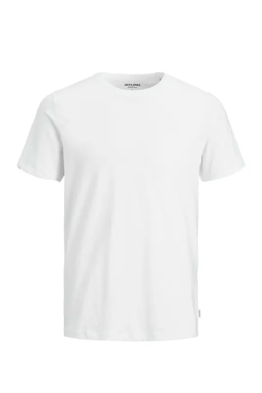 Jjeorganıc Basıc Bisiklet Yaka Erkak T-shırt 12156101-White - 3