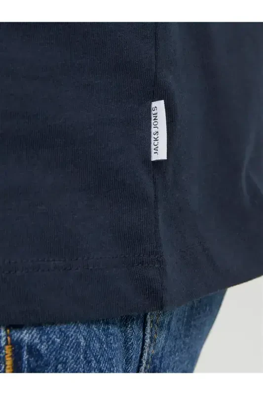 JJEORGANIC BASIC TEE SS O-NECK NOOS Navy-Navy Blazer - 5