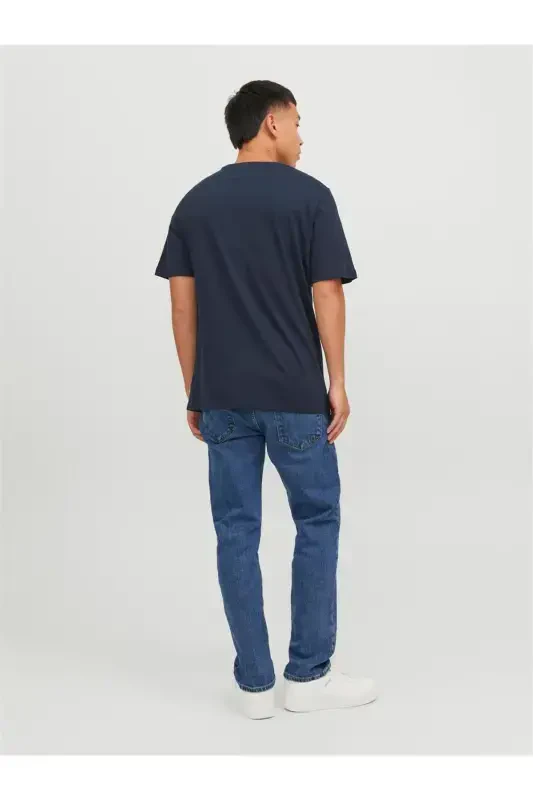JJEORGANIC BASIC TEE SS O-NECK NOOS Navy-Navy Blazer - 7