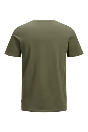 Jjeorganıc Basıc Bisiklet Yaka Erkek T-shırt 12156101-Olive Night - JACK & JONES (1)