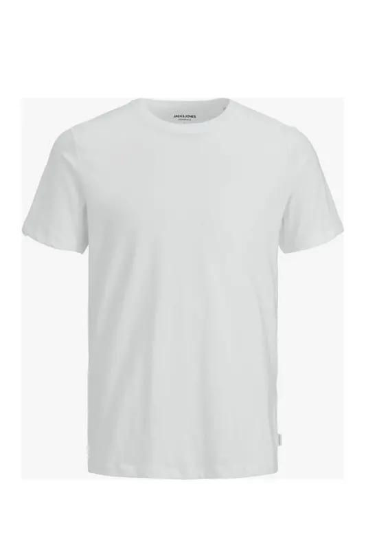 Jjeorganıc Basıc Bisiklet Yaka Erkek T-shırt 12156101-White - JACK & JONES