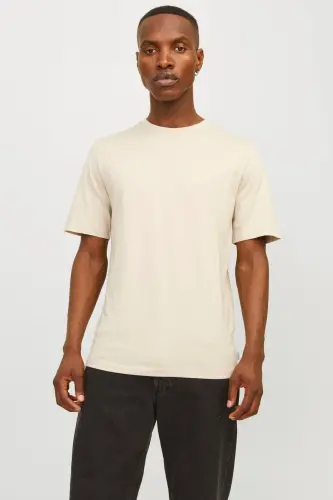 Jjeorganic Basic Crew Neck Men's T-shirt 12156101-Moonbeam 