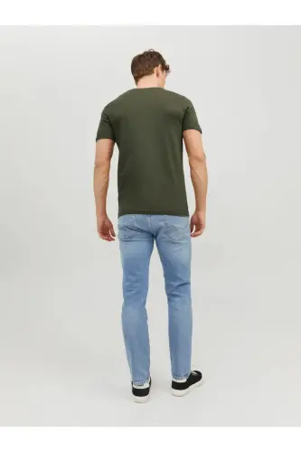 Jjeorganic Basic Crew Neck Men's T-shirt 12156101-Olive Night - 4