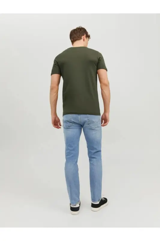 Jjeorganic Basic Crew Neck Men's T-shirt 12156101-Olive Night - 4
