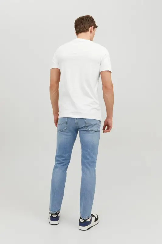 Jjeorganic Basic Crew Neck Men's T-shirt 12156101-WHITE - 7
