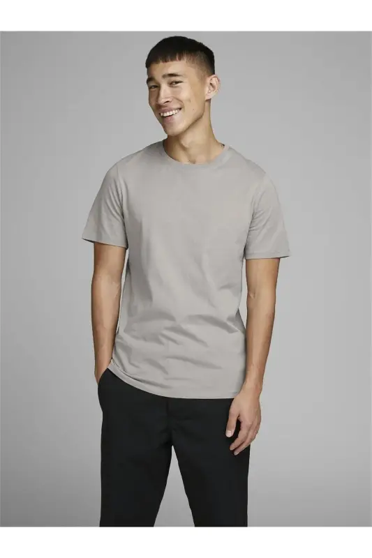 JJEORGANIC BASIC TEE SS O Крем Мужская Футболка 101069468-Crockery - JACK & JONES