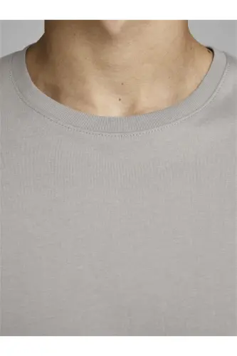 JJEORGANIC BASIC TEE SS O Крем Мужская Футболка 101069468-Crockery - 4