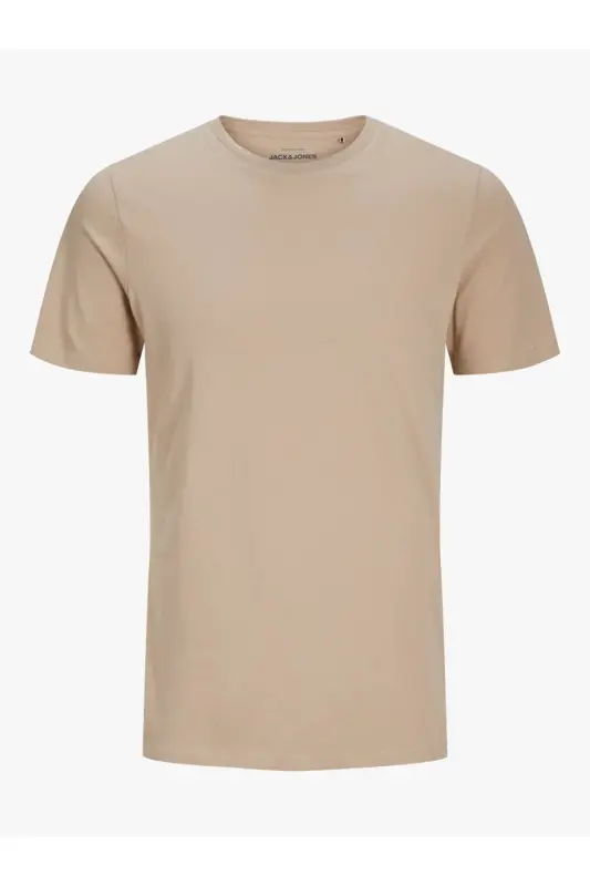 JJEORGANIC BASIC TEE SS O-NECK NOOS-Bej - JACK & JONES