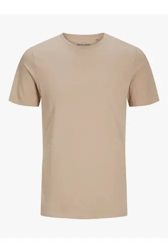 JJEORGANIC BASIC TEE SS O-NECK NOOS-Bej 