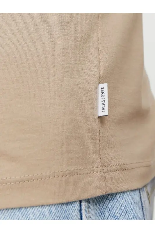 JJEORGANIC BASIC TEE SS O-NECK NOOS-Bej - 2