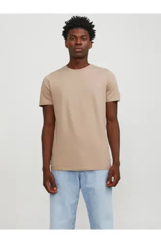 JJEORGANIC BASIC TEE SS O-NECK NOOS-Bej - 6