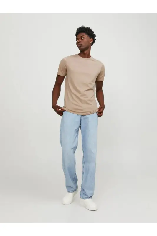 JJEORGANIC BASIC TEE SS O-NECK NOOS-Bej - 7